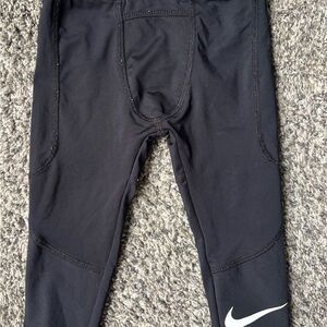 Nike Kids Dark Leggings with White Logo